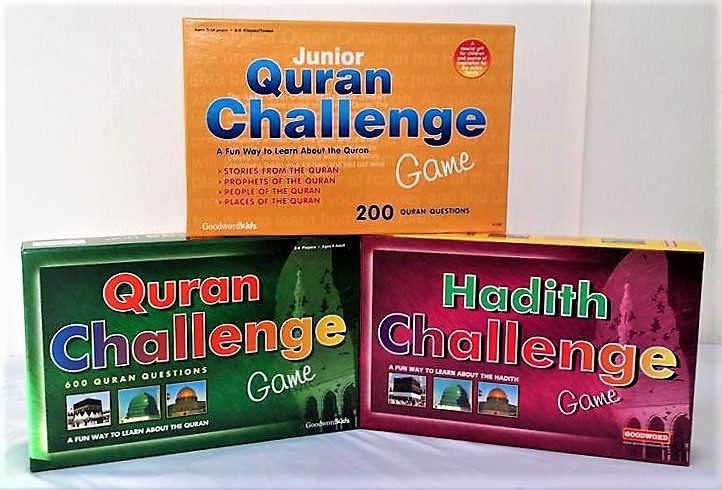 Quran + Junior + Hadith Challenge Board Game - 3 Set (Goodword Kids)