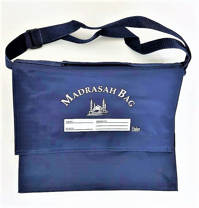 Strong Madrasah Bag for Kids / Children - (Large 37x32CM) (MB8NB Navy)