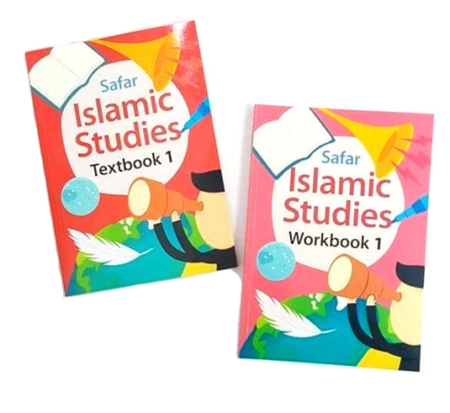 Safar Islamic Studies Illustrated Textbook 1 & Workbook 1 (2 Book Set)
