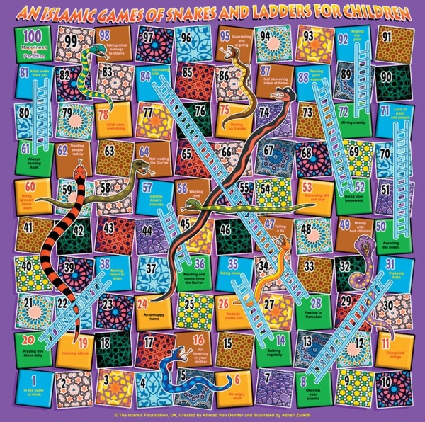 An Islamic Game of Snakes and Ladders for Children 