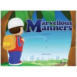 Marvellous Manners (25 certificate Pack - A4 Size)